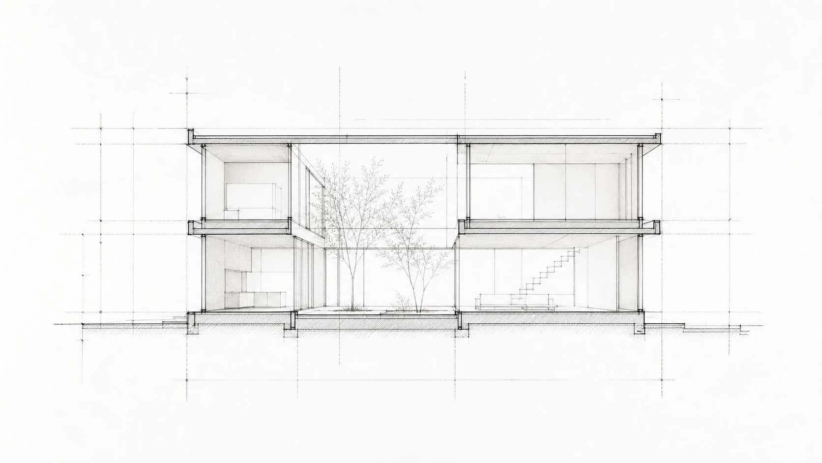 Architectural section drawing