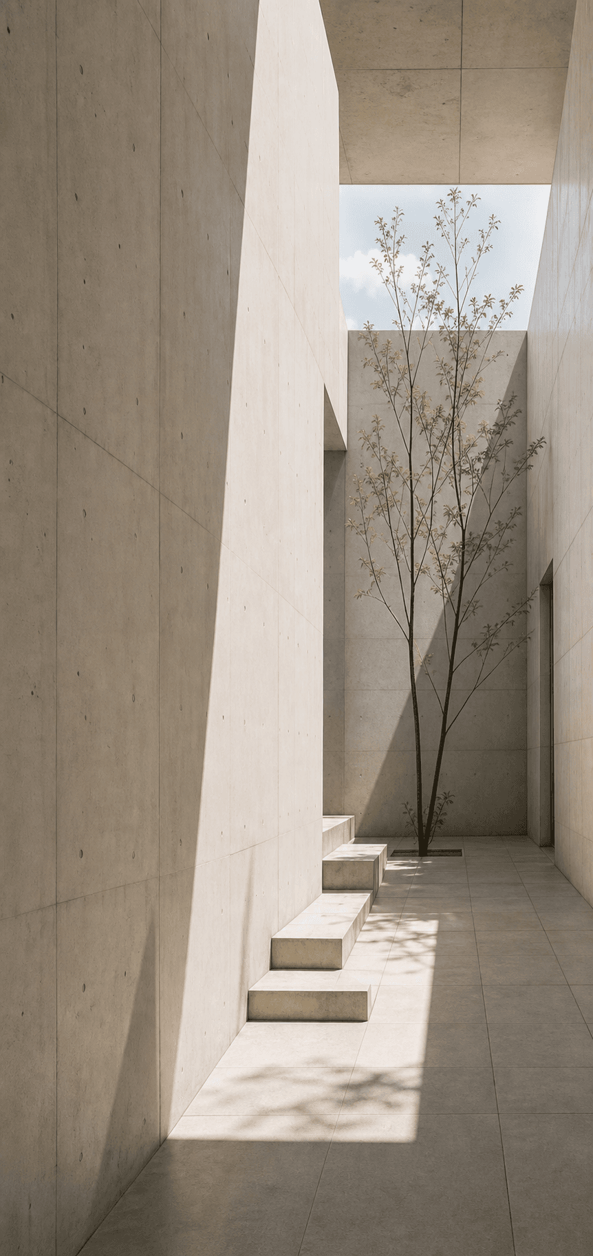 Vertical courtyard